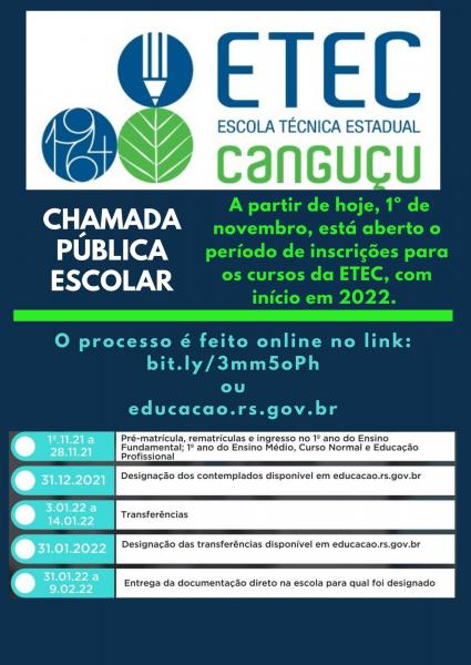 CURSOS ETEC 2022 → Cursos Gratuitos, Vagas e Inscrições ETEC